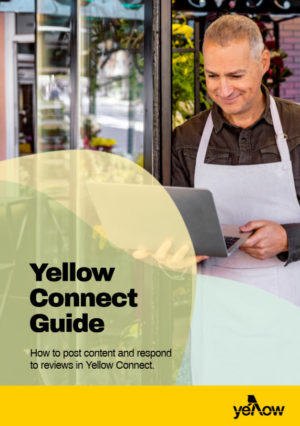 Posting and responding to reviews in Yellow Pages Connect