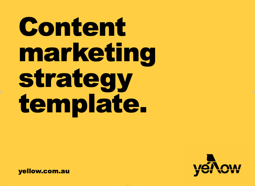 Content marketing strategy [TEMPLATE].